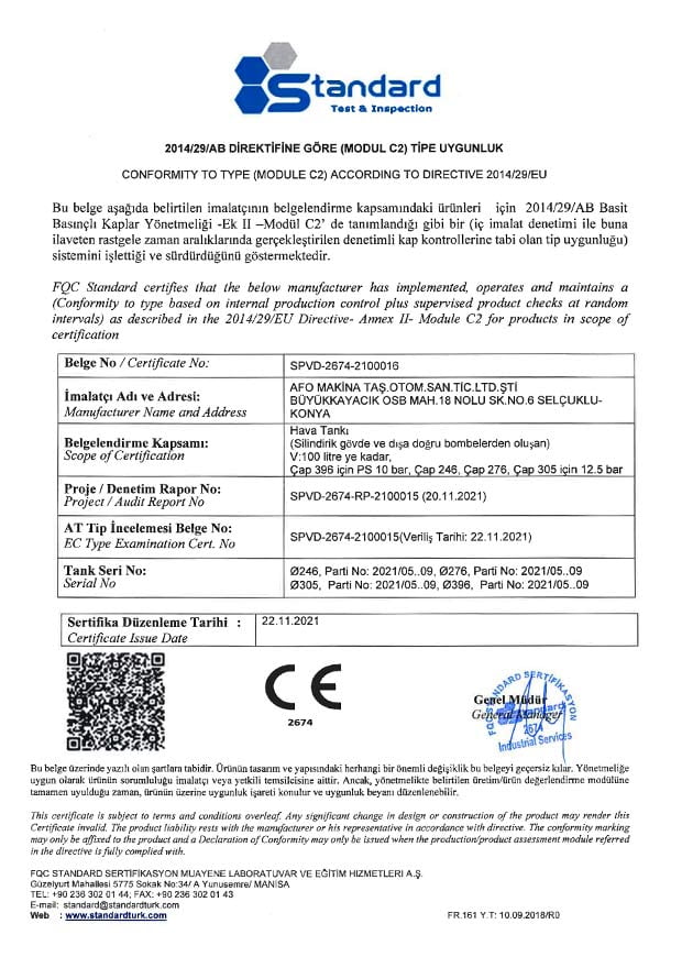 Afo-Makina-Modul-c2-belgesi